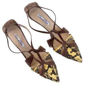 Oscar de la Renta leather heels